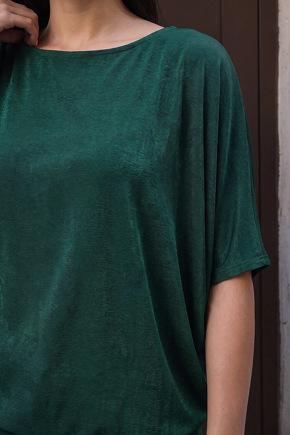 Roman Forest Bubble Hem Stretch Top - 16 Image 4