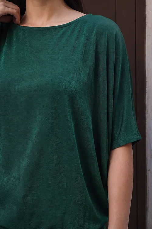 Roman Forest Bubble Hem Stretch Top - 16 Image 4