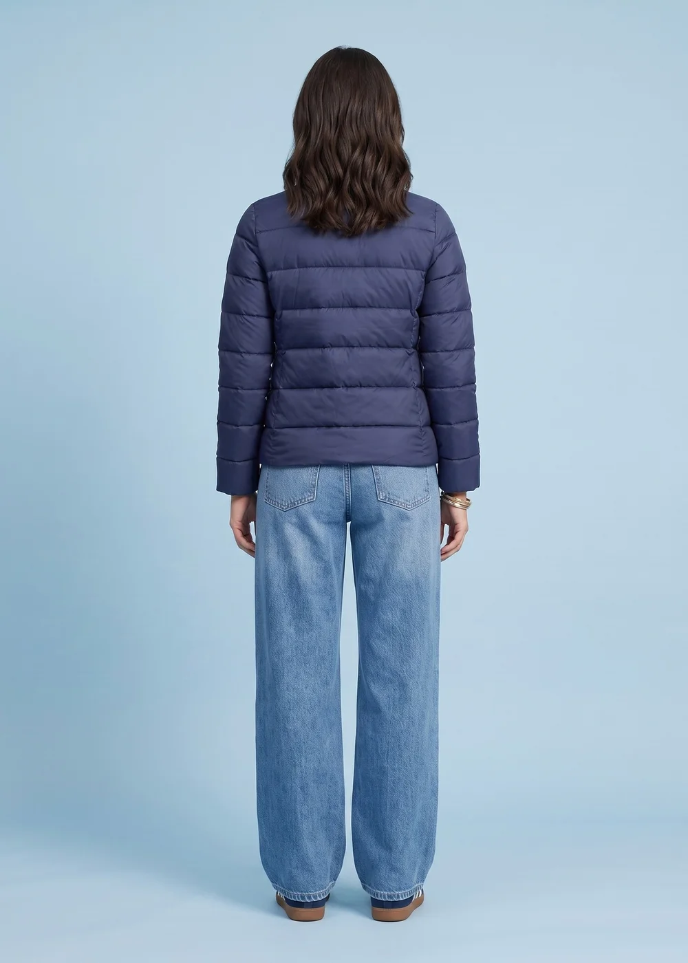 Urban Bliss Navy Compact Puffer Jacket - 8 Image 2