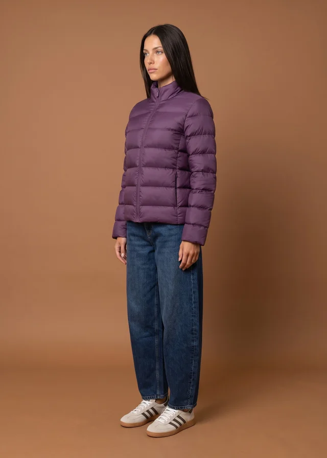 Urban Bliss Plum Compact Puffer Jacket