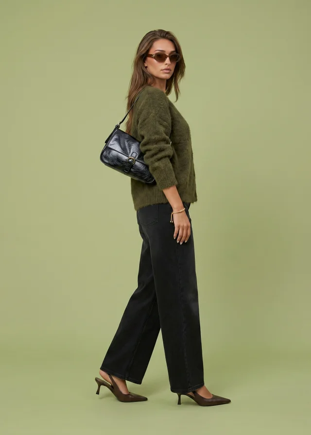 Urban Bliss Khaki Wool Blend Jumper