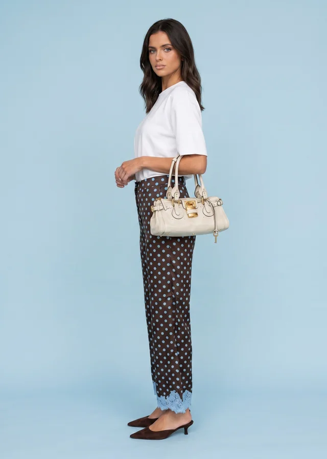 Urban Bliss Brown Lace Spot Trouser
