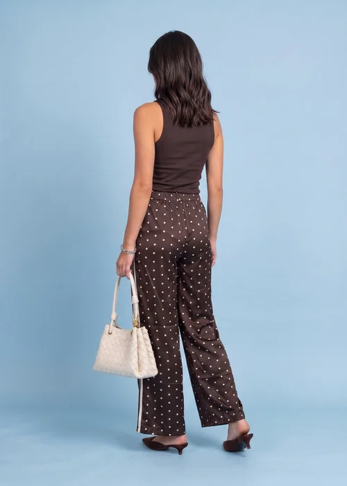 Urban Bliss Brown Spot Tape Side Trouser - 14 Image 3