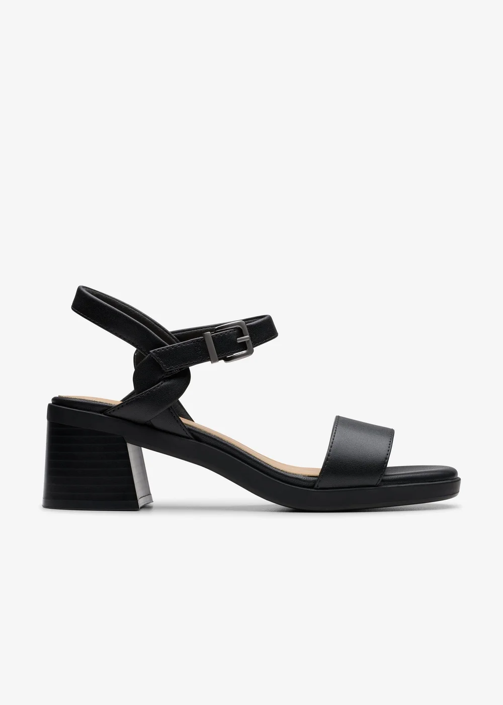 Clarks Womens Black Jaylan Ray Patent Standard - 4 Image 1
