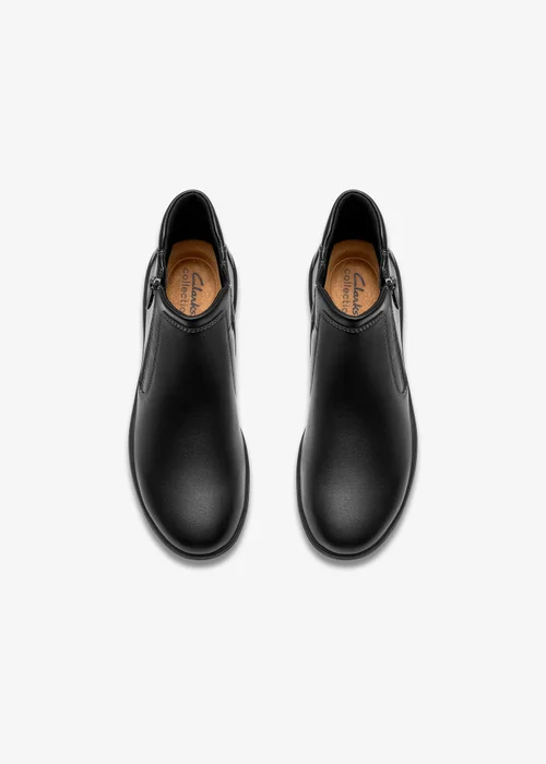 Clarks Womens Black Bryianne Carly Leather Standard - 3.5 Image 6