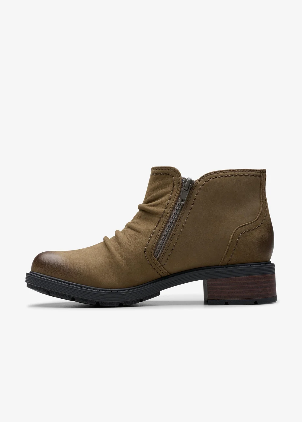 Clarks Womens Brown Hearth Clara Nubuck Standard - 6.5 Image 2