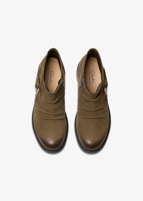 Clarks Womens Brown Hearth Clara Nubuck Standard - 6.5 Image 6