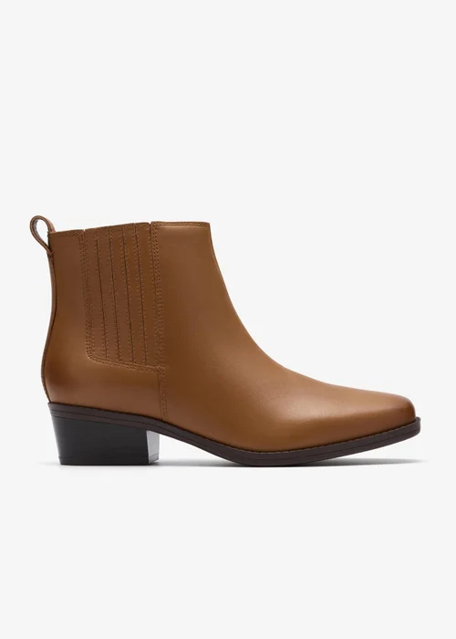 Clarks Womens Brown Danyelle Skip Leather Standard - 5.5 Image 1
