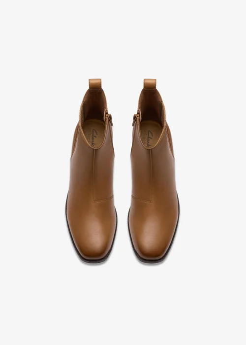 Clarks Womens Brown Danyelle Skip Leather Standard - 5.5 Image 6