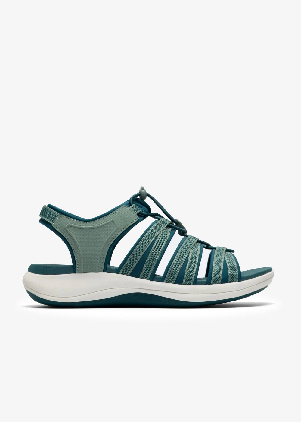 Clarks Cloudsteppers Womens Green Mira Mabel Textile Standard - 6.5 Image 1