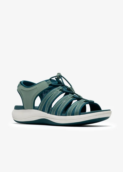 Clarks Cloudsteppers Womens Green Mira Mabel Textile Standard - 6.5 Image 4