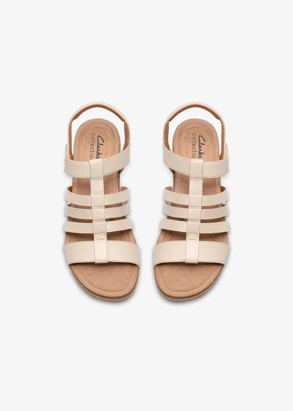 Clarks Womens White Kacha Step Leather Standard - 5 Image 6