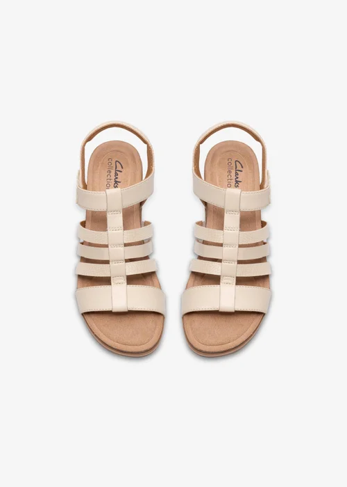 Clarks Womens White Kacha Step Leather Standard - 5 Image 6