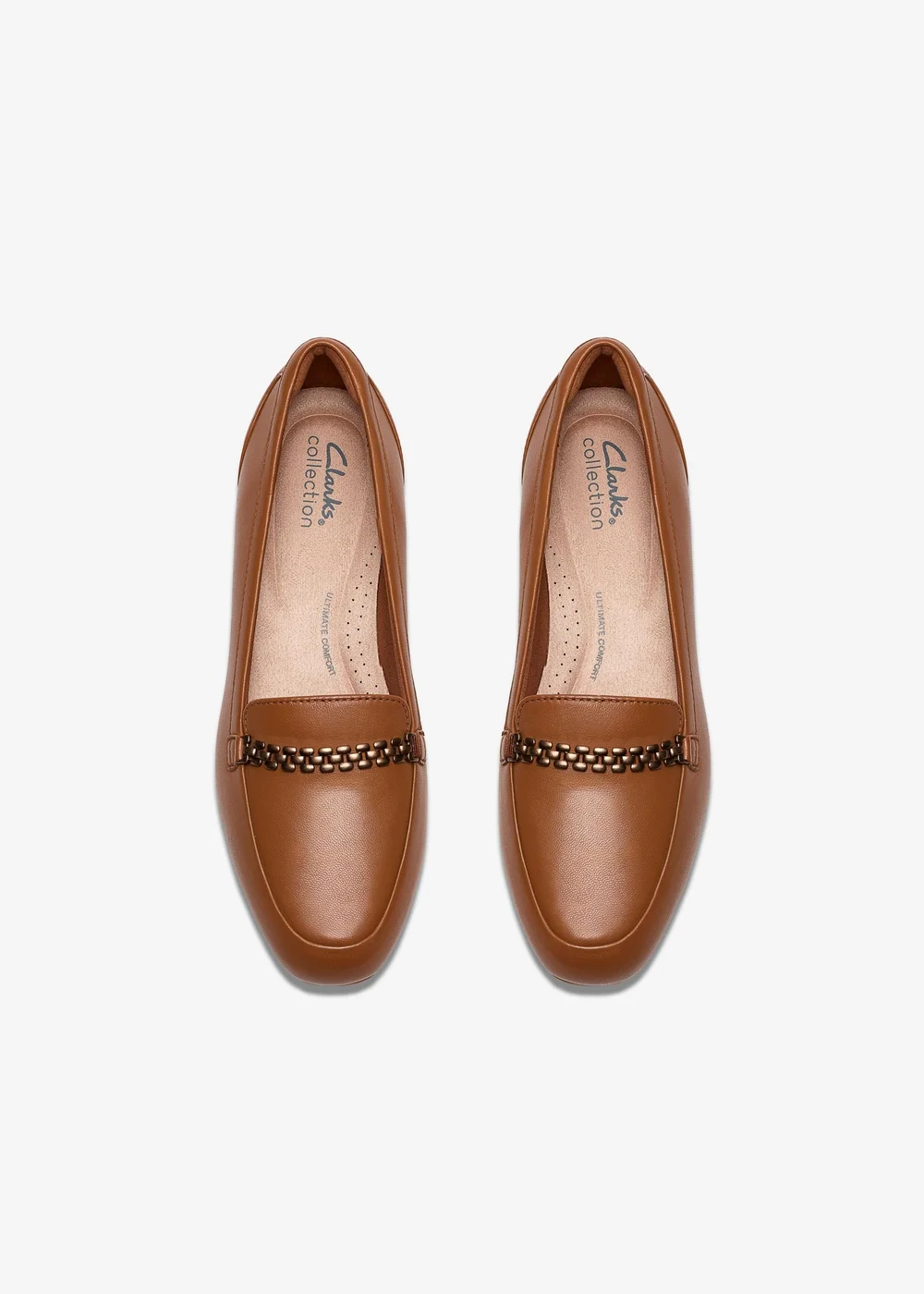 Clarks Womens Brown Juliet Mia Leather Wide - 6.5 Image 6