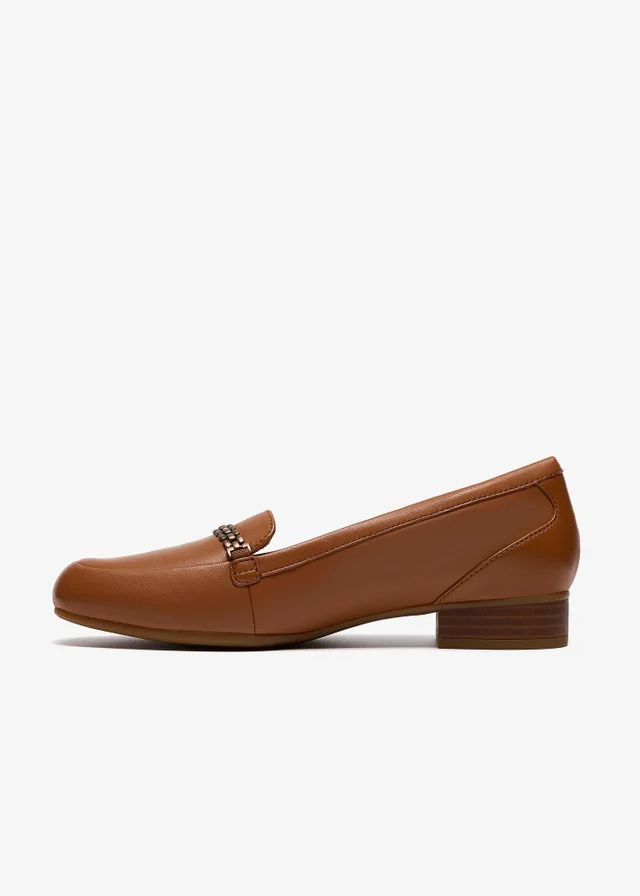Clarks Womens Brown Juliet Mia Leather Wide