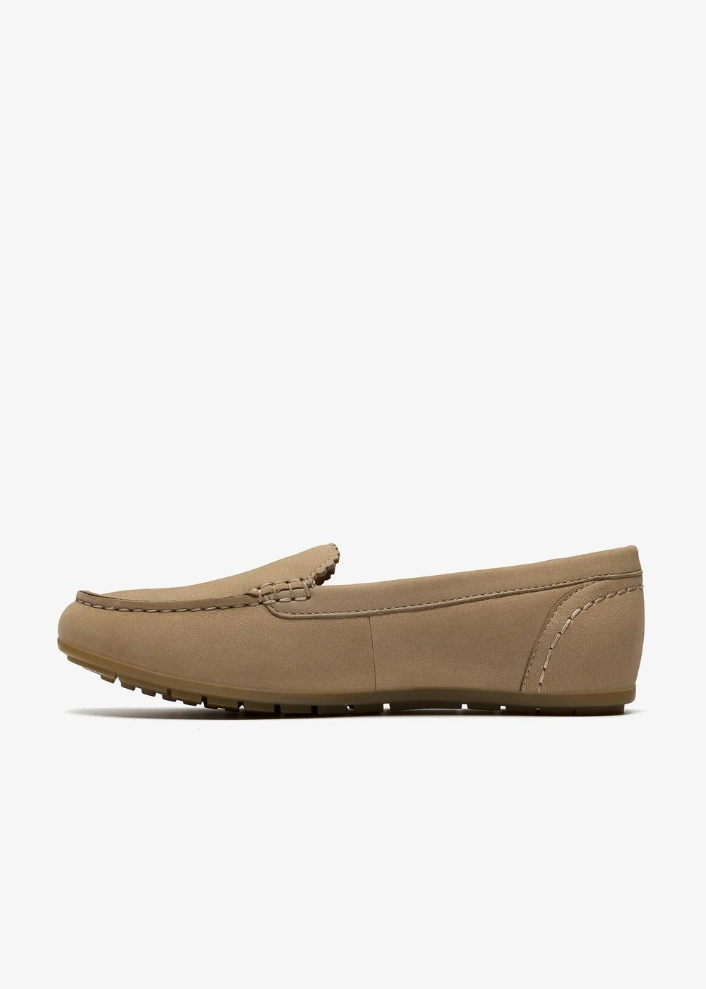 Clarks Womens Beige Elliotte Step Nubuck Standard - 5 Image 2