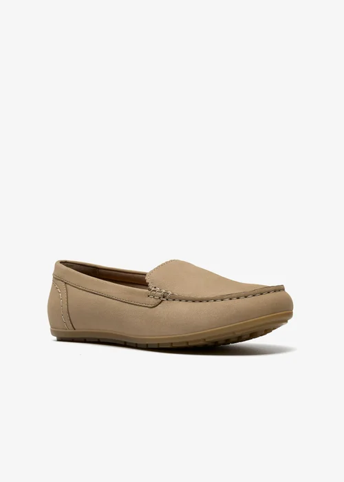 Clarks Womens Beige Elliotte Step Nubuck Standard - 5 Image 4