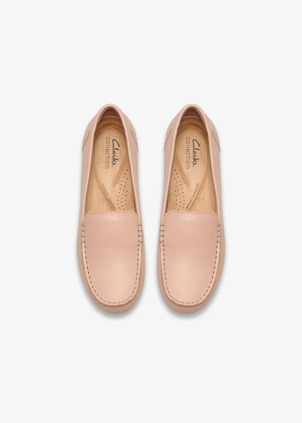 Clarks Womens Pink Elliotte Step Leather Standard - 6.5 Image 6