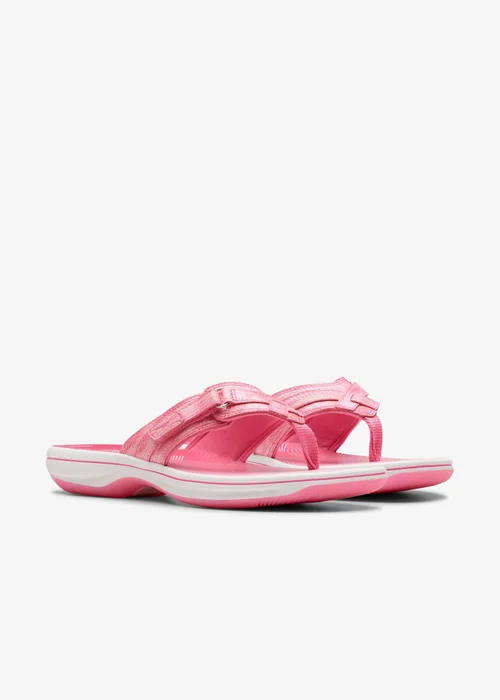 Clarks Cloudsteppers Womens Pink Brinkley Sea Synthetic Standard - 5 Image 4