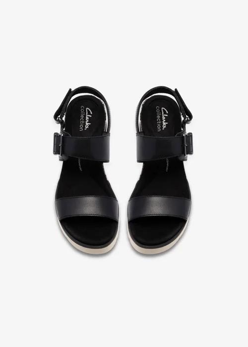 Clarks Womens Black Diaz Rose Leather Standard - 5 Image 6