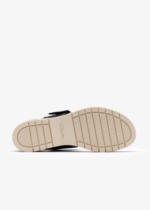 Clarks Womens Black Diaz Rose Leather Standard - 5 Image 3
