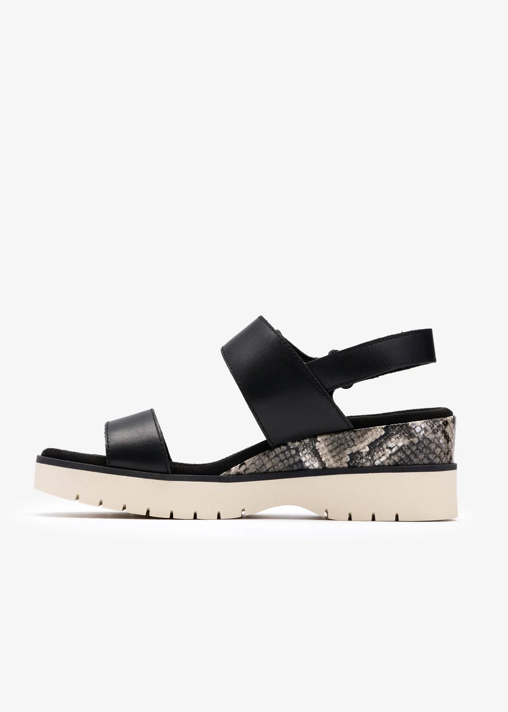 Clarks Womens Black Diaz Rose Leather Standard - 5 Image 2
