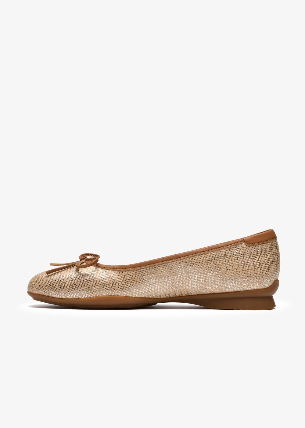 Clarks Womens Brown Jazmynn Bow Textile Standard - 5 Image 2