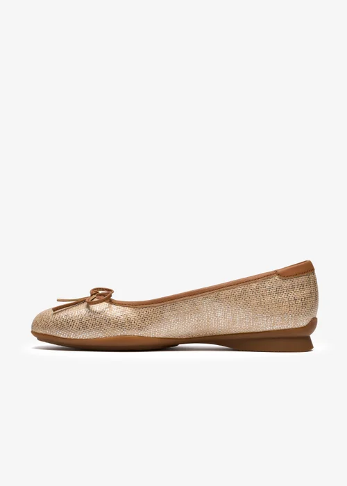 Clarks Womens Brown Jazmynn Bow Textile Standard - 5 Image 2
