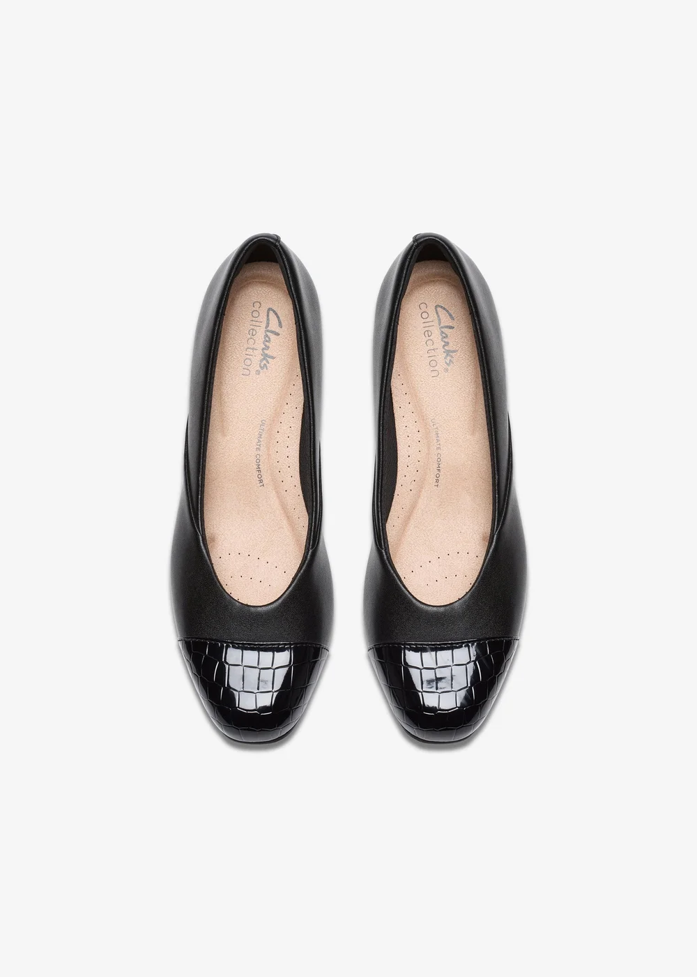 Clarks Womens Black Juliet Rise Leather Wide - 4 Image 6