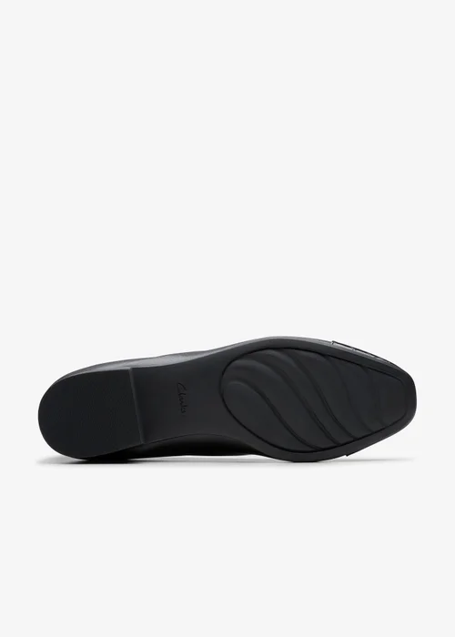 Clarks Womens Black Juliet Rise Leather Wide - 4 Image 3