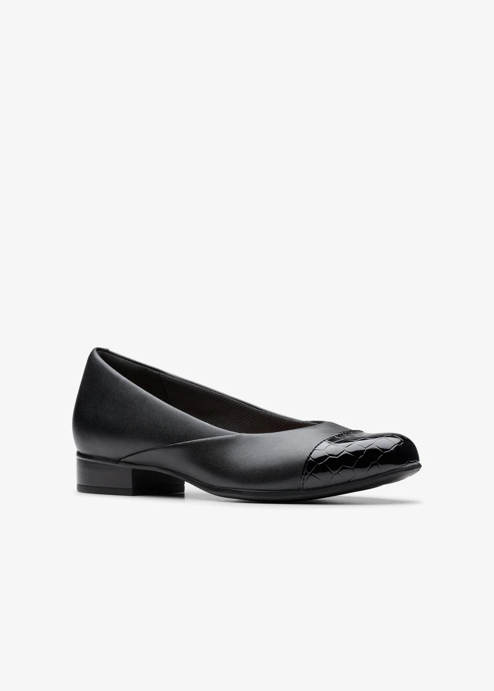 Clarks Womens Black Juliet Rise Leather Wide - 4 Image 4