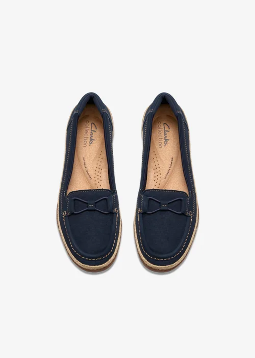 Clarks Womens Blue Elaina Milly Nubuck Standard - 5 Image 6