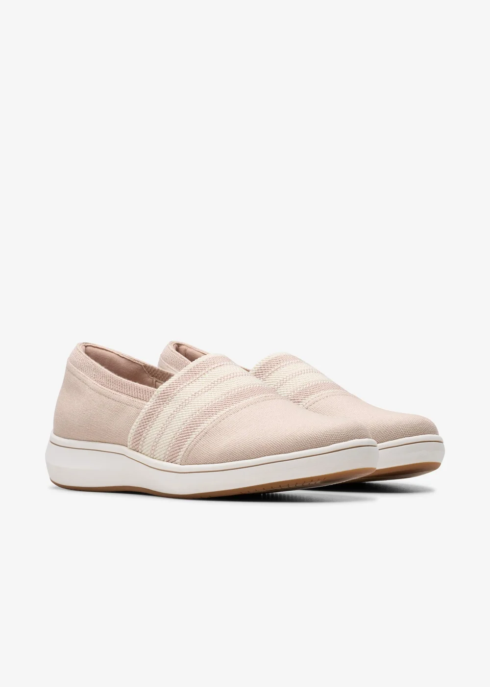 Clarks Cloudsteppers Womens Beige BrinkleySkyMst Textile Standard - 3 Image 4