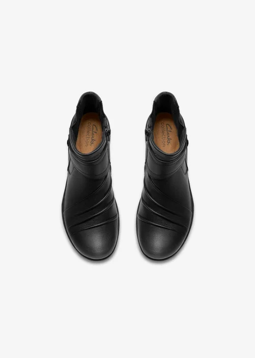 Clarks Womens Black Kaetlyn Sara Leather Standard - 3 Image 6