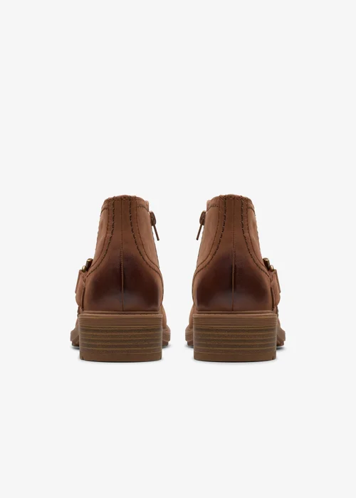 Clarks Womens Brown Hearth Clara Nubuck Standard - 3 Image 5
