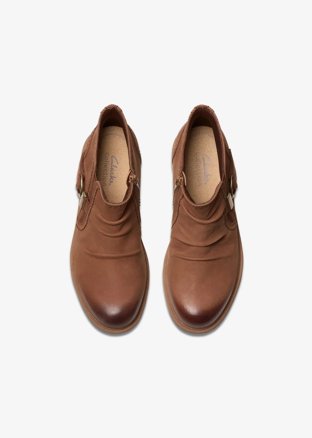 Clarks Womens Brown Hearth Clara Nubuck Standard - 3 Image 6