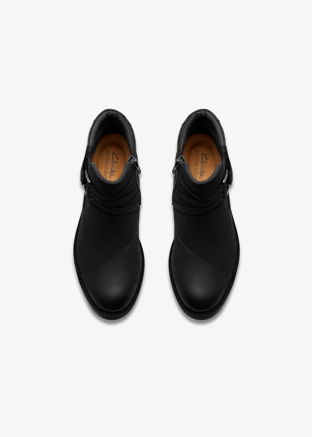 Clarks Womens Black Adalynn Faye Nubuck Standard - 4.5 Image 6