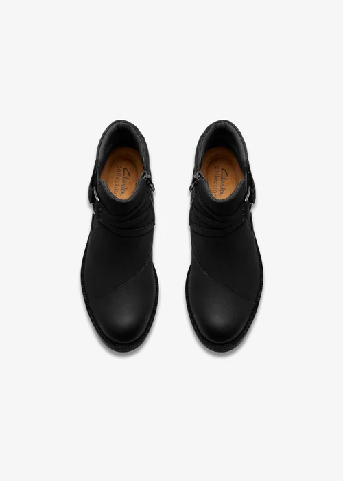 Clarks Womens Black Adalynn Faye Nubuck Standard - 4.5 Image 6