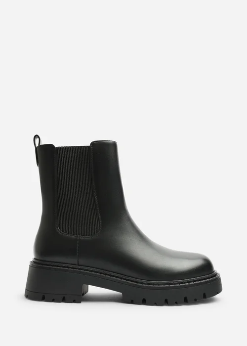 Where's That From Fadira Black Chelsea Boot With Elastic Panel - 8 Image 1