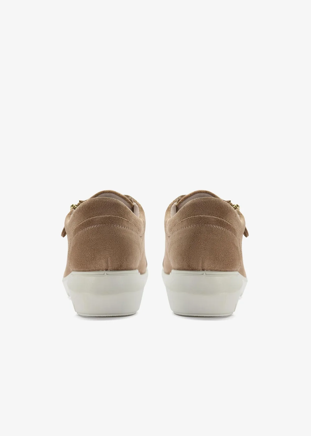 Clarks Womens Beige Un Bay Lace Suede Standard - 5 Image 4