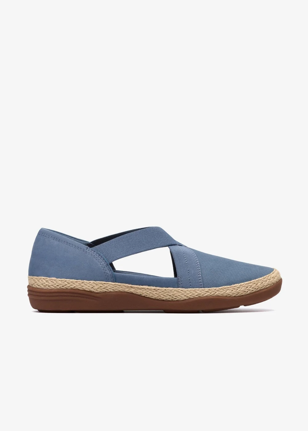 Clarks Womens Blue Elaina Dusk Nubuck Standard - 7 Image 1