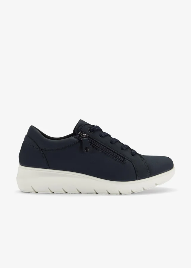 Clarks Womens Blue Un Bay Lace Nubuck Standard