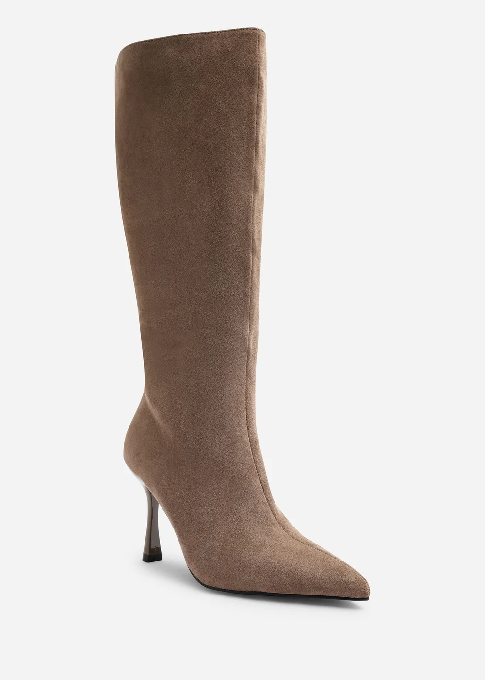 Where's That From Kexira Taupe Faux Suede Stiletto Knee High Boot - 5 Image 4