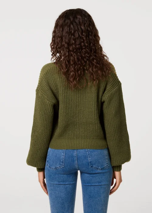 Pink Vanilla Khaki Cropped Button Cardigan - S/M Image 5