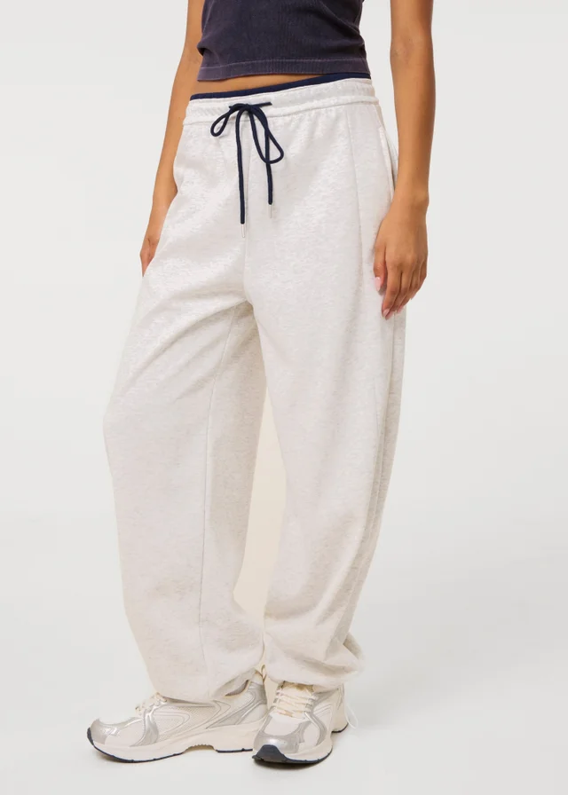 Pink Vanilla Grey Wide Leg Joggers