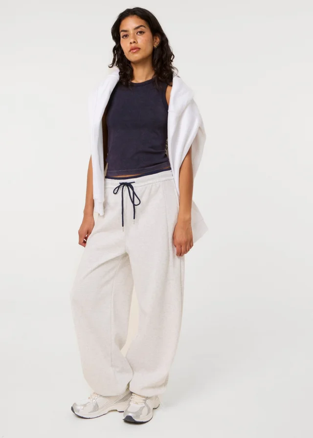 Pink Vanilla Grey Wide Leg Joggers