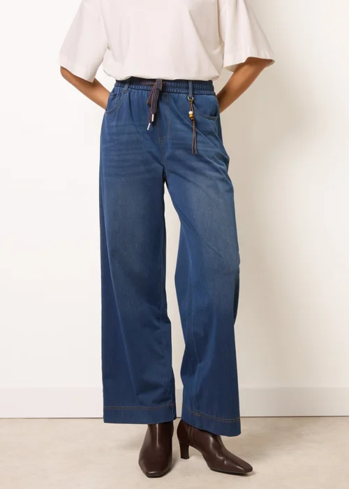 Blue Vanilla Blue Wide Leg Pant Jeans - M Image 3