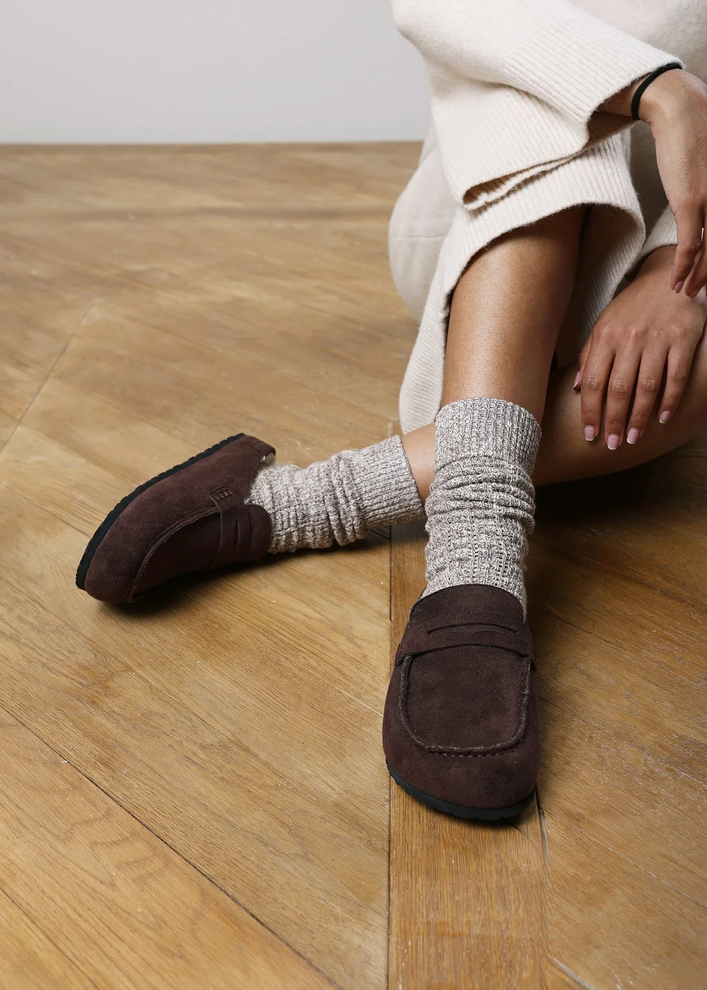 Where's That From Divelle Brown Low Back Slip On Mule With Fleece Lining - 8 Image 1