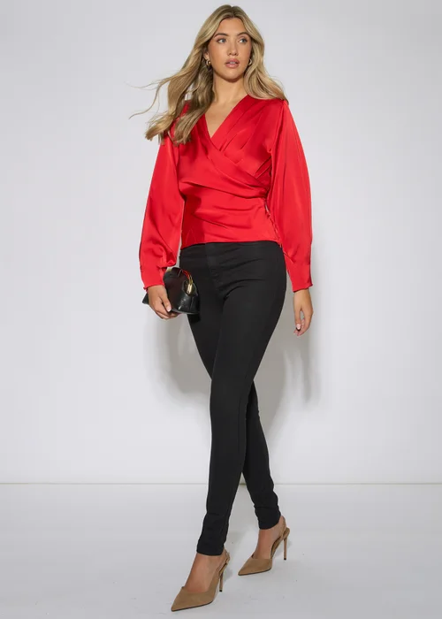 Gini London Black Stretch Slim Fit Casual Jeggings - 8 Image 4