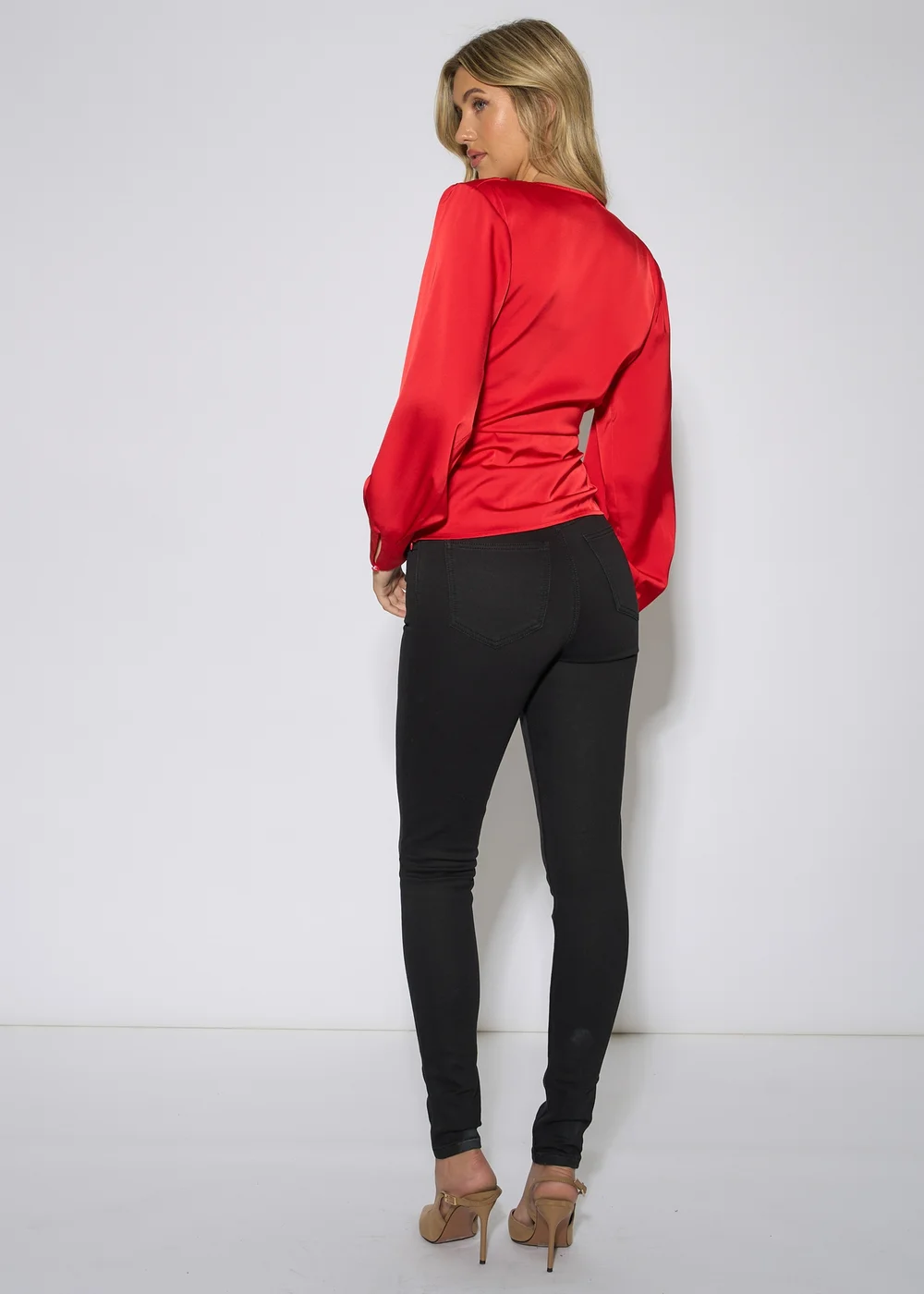 Gini London Black Stretch Slim Fit Casual Jeggings - 8 Image 2